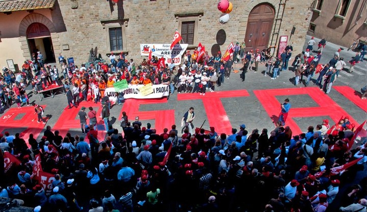Sciopero CGIL: le foto della Manifestazione ad Arezzo