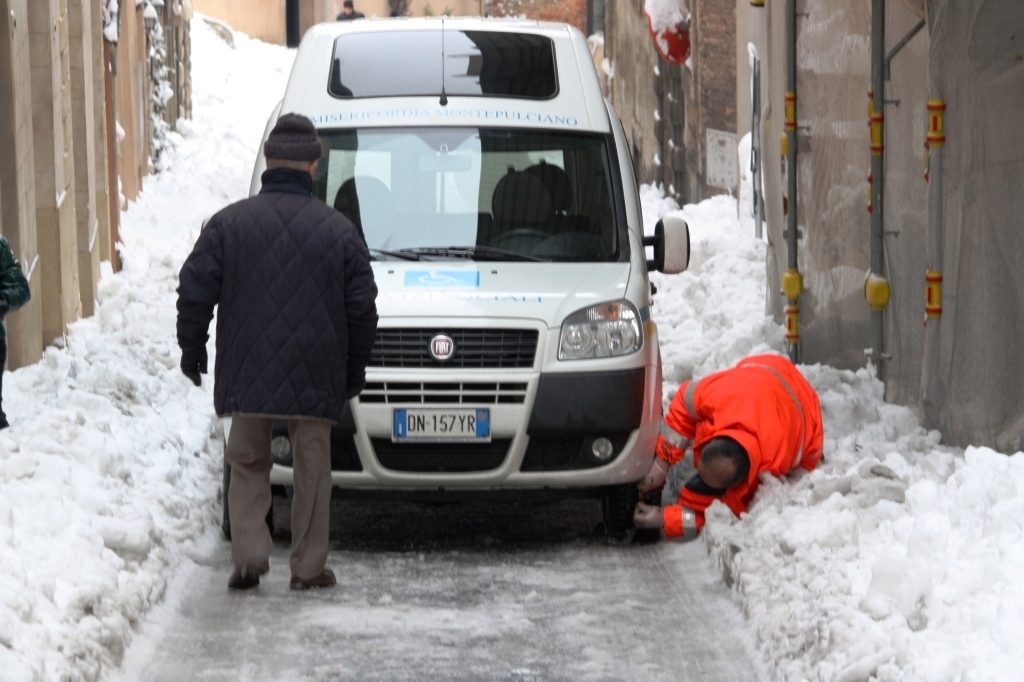 Emergenza neve: la situazione a Montepulciano