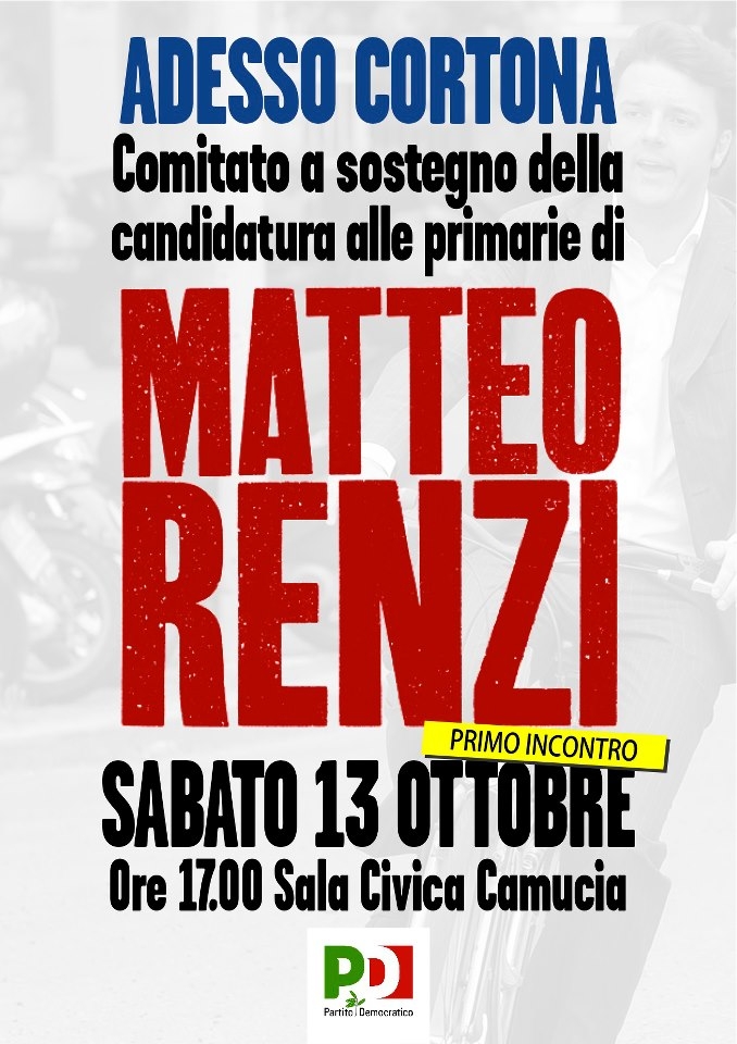 Nasce il comitato pro Renzi 