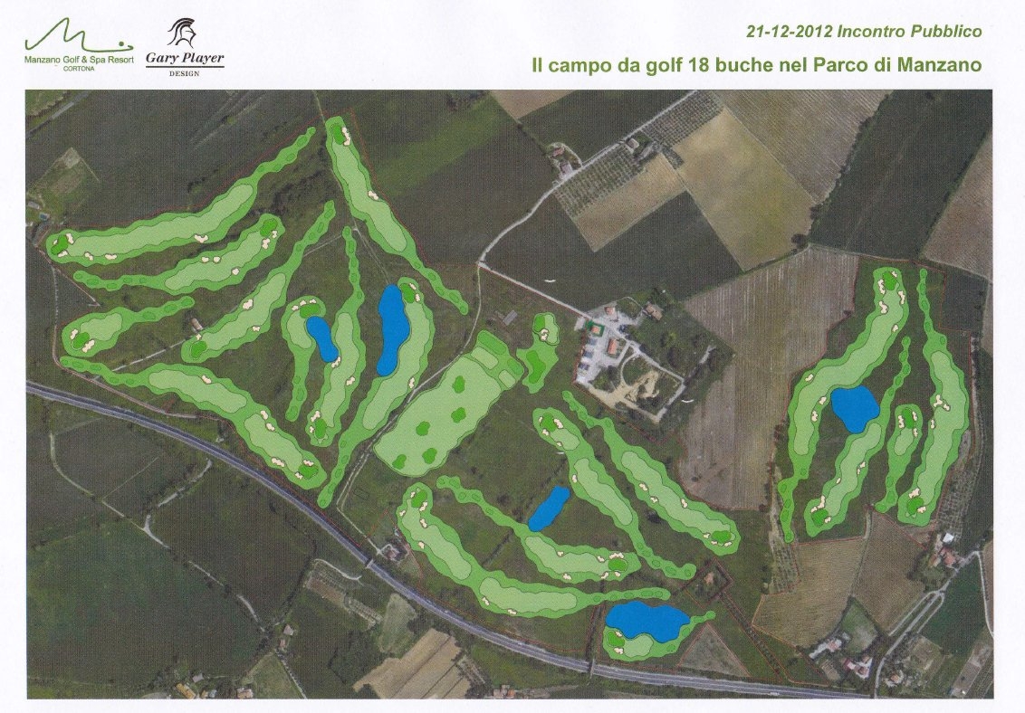 Cortona: Manzano Sviluppo ha presentato il progetto per il Campo da Golf