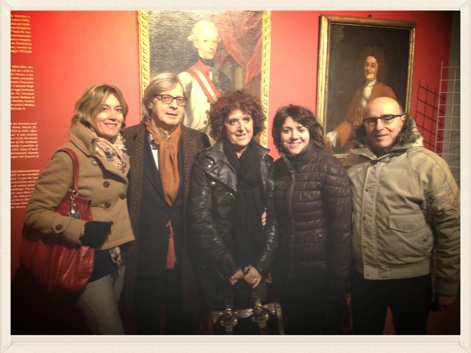Vittorio Sgarbi in tour fra i tesori storico-artistici di Monte San Savino