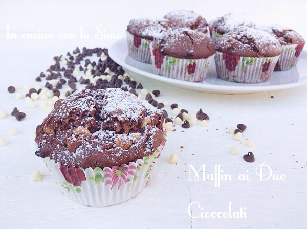Muffin ai due cioccolati