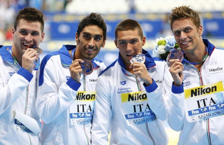 Festa per Michele Santucci, bronzo ai mondiali di nuoto