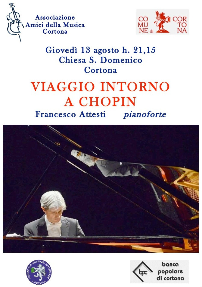 Francesco Attesti in concerto a Cortona per gli Amici della Musica