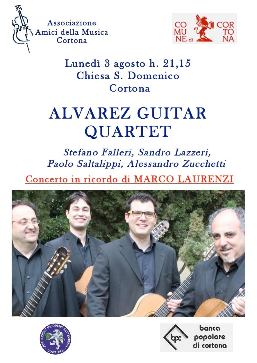 Alvarez Guitar Quartet in concerto a Cortona