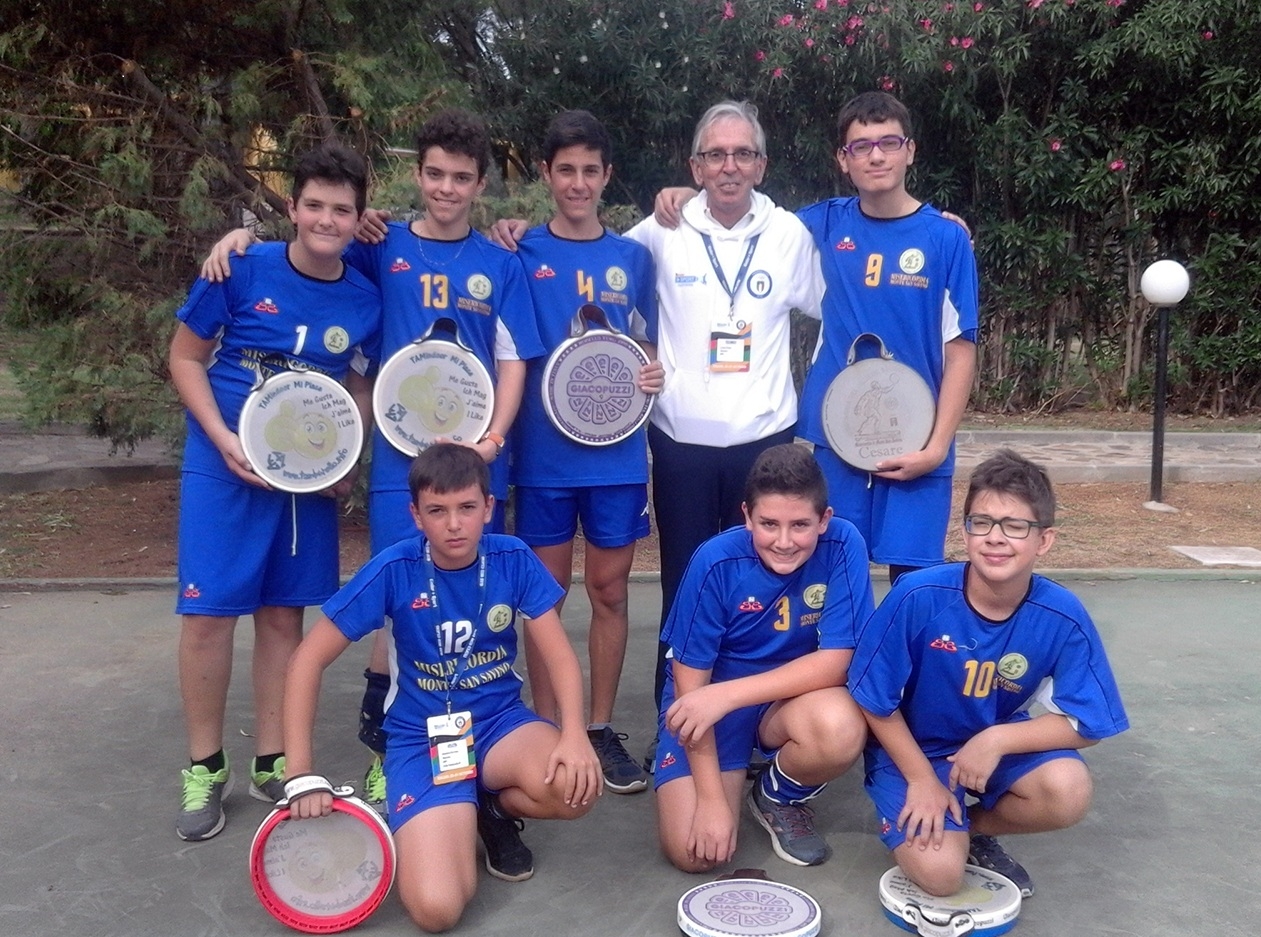 I ragazzi della palla tamburello di Monte San Savino secondi ai campionati italiani