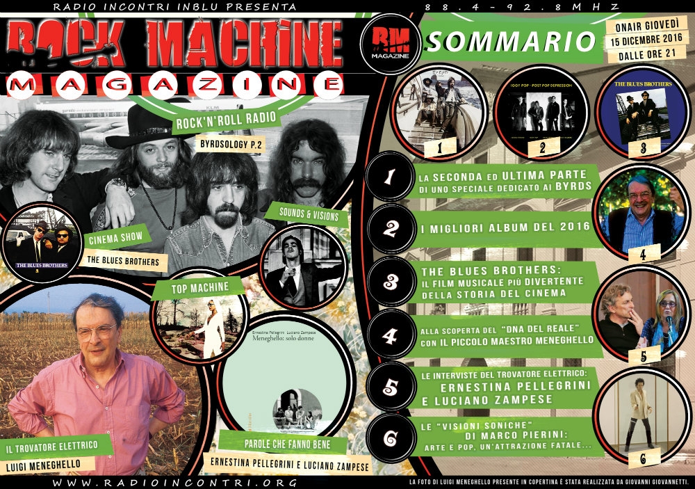 Rock Machine Magazine, terza puntata: dalla svolta country dei Byrds all'attrazione fatale fra pop e arti visive, passando per Luigi Meneghello