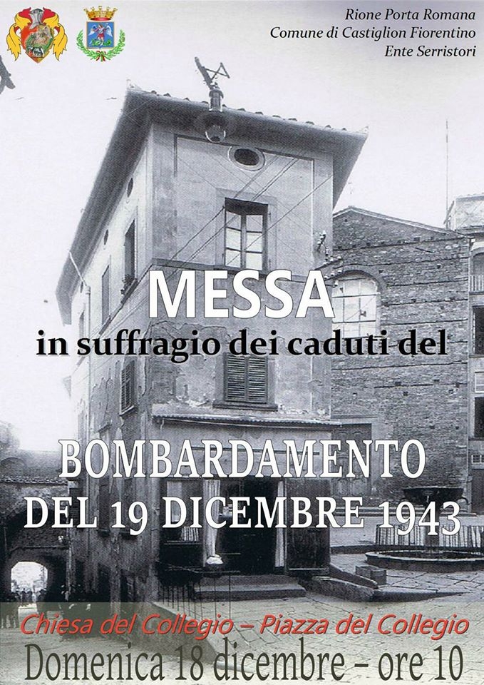 A Castiglioni Messa in ricordo delle vittime dei bombardamenti del 1943