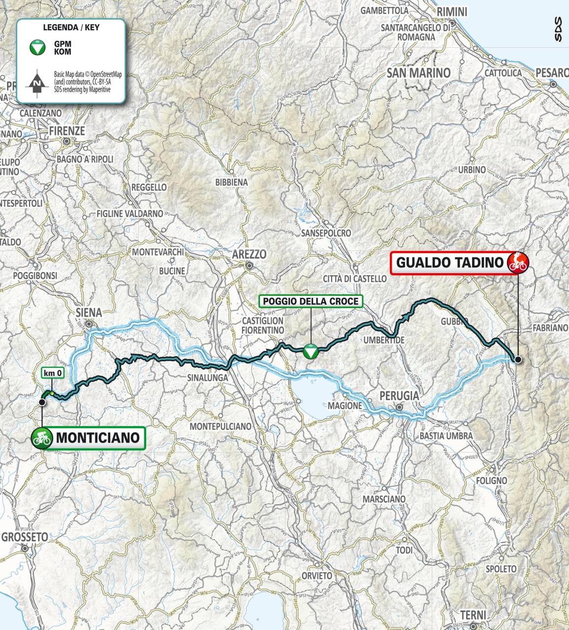 Tirreno-Adriatico 2021: nella terza tappa Cortona sarà protagonista